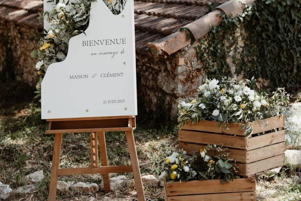 Panneau de bienvenue