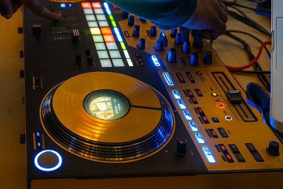 TABLE DE DJ. DÉTAIL