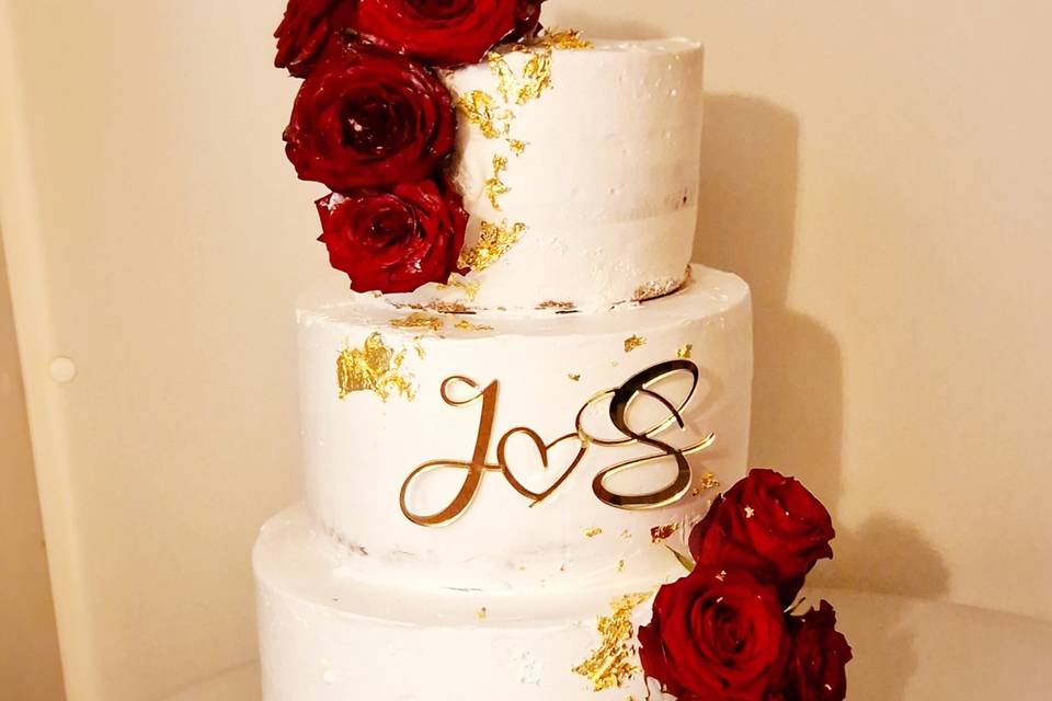 Wedding cake romantique