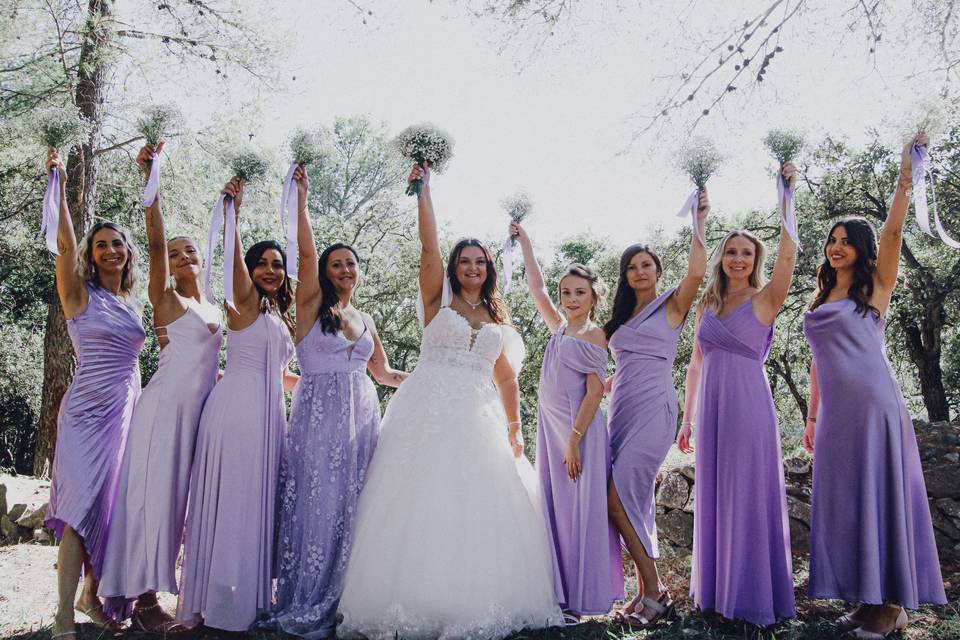 Photo demoiselles d'honneurs
