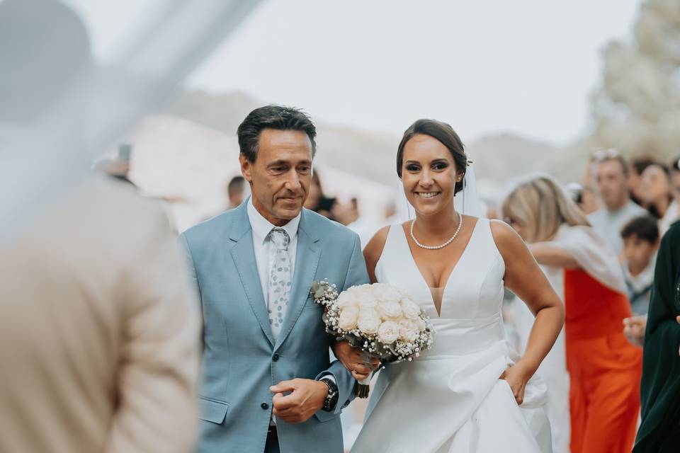 Mariée et son papa (Photo Gac)