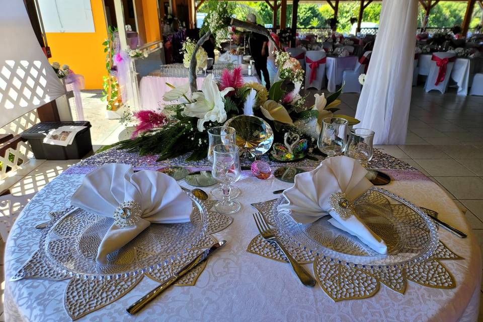 Table des mariés