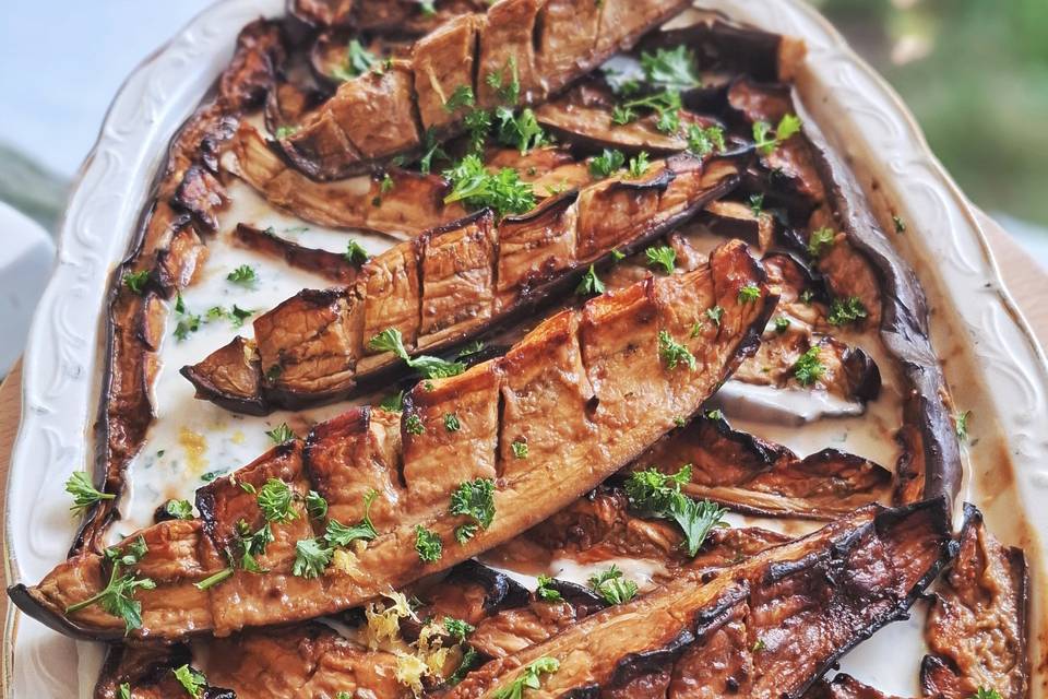 Aubergines rôties