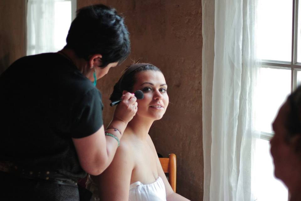 Préparatifs de la mariée