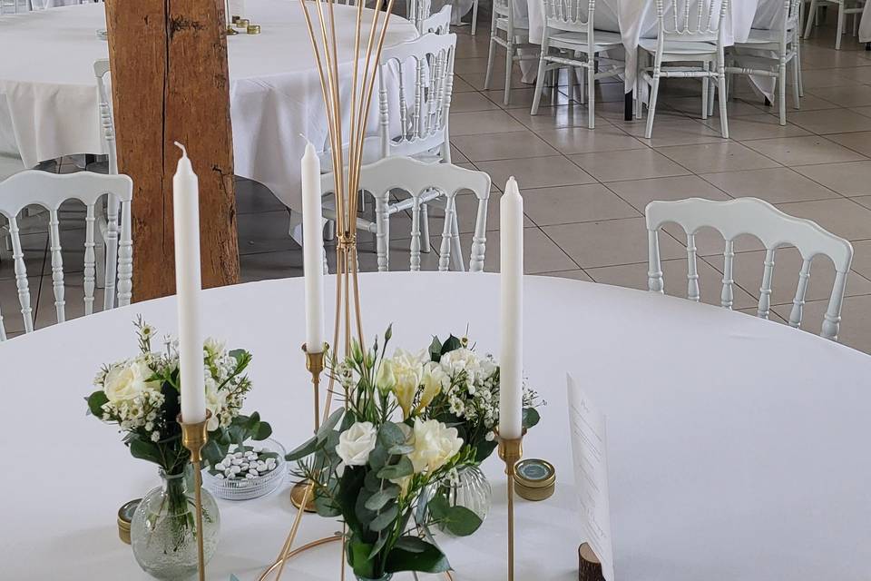 Centre de table sur colonne