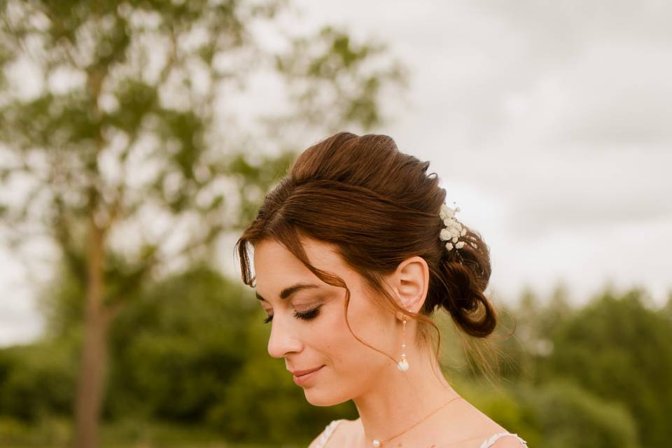 Mariée et bouquet