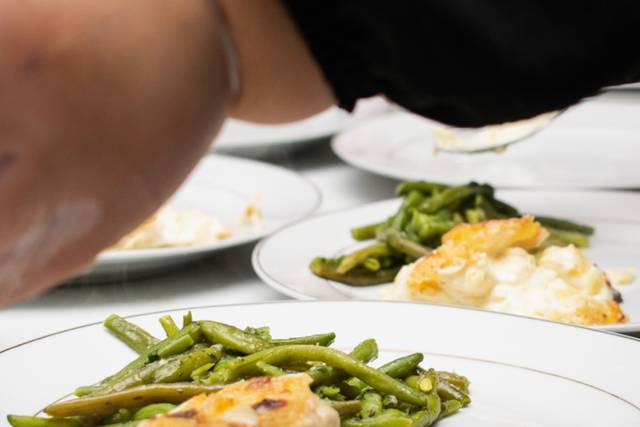 Un plat composé par les marié