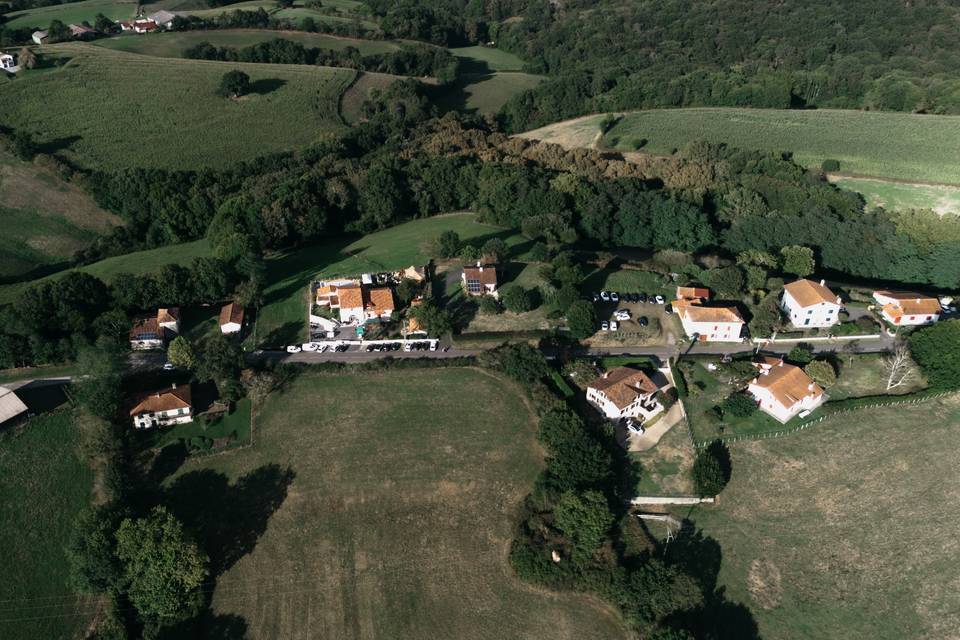 Vue panoramique lors du mariag