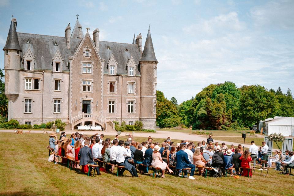 Cérémonie laïque en plein air