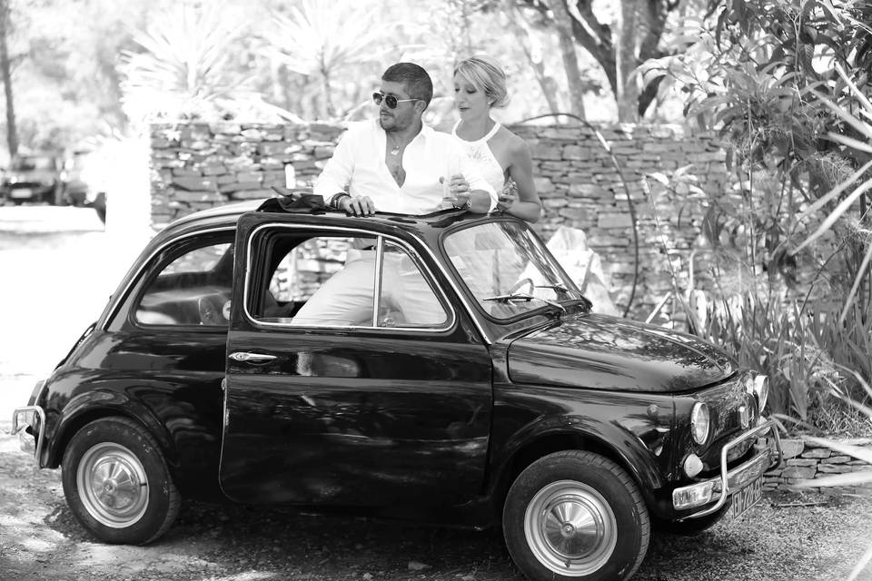 Un mariage en Fiat 500