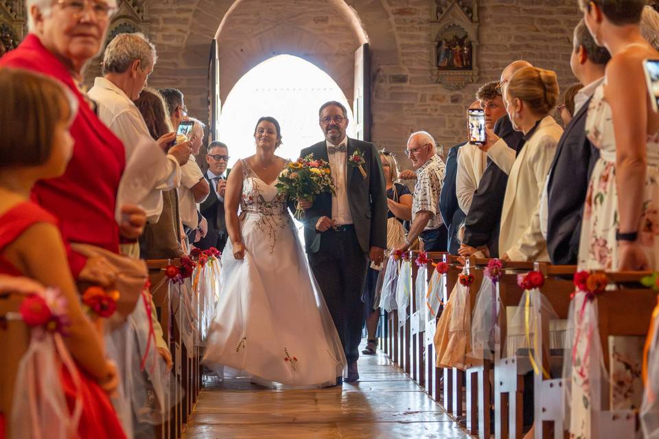 L'arrivée de la mariée