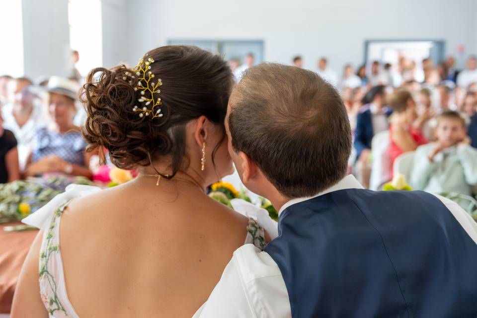 Moment intime après les voeux