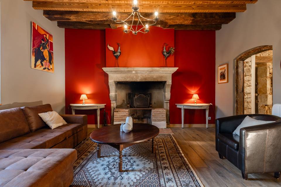 Salon gîte