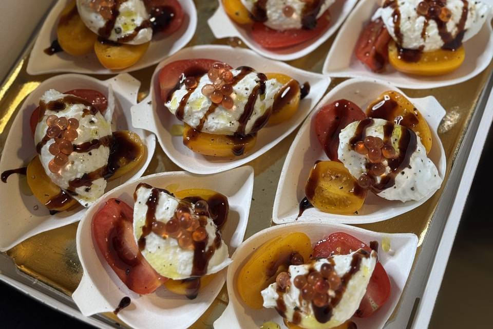 Tomate burrata revisité