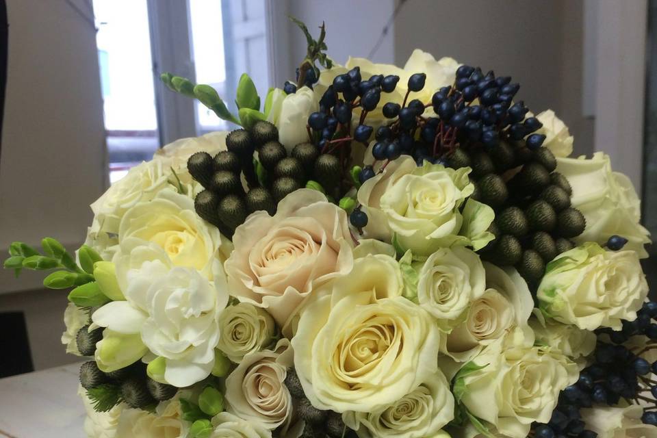 Bouquet de mariée moderne