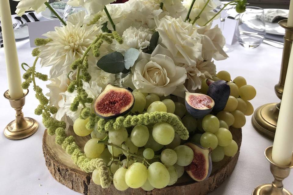 Décoration de table longue