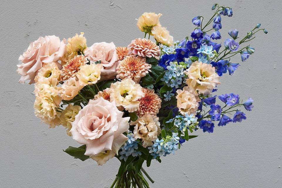 Bouquet de mariée texturé