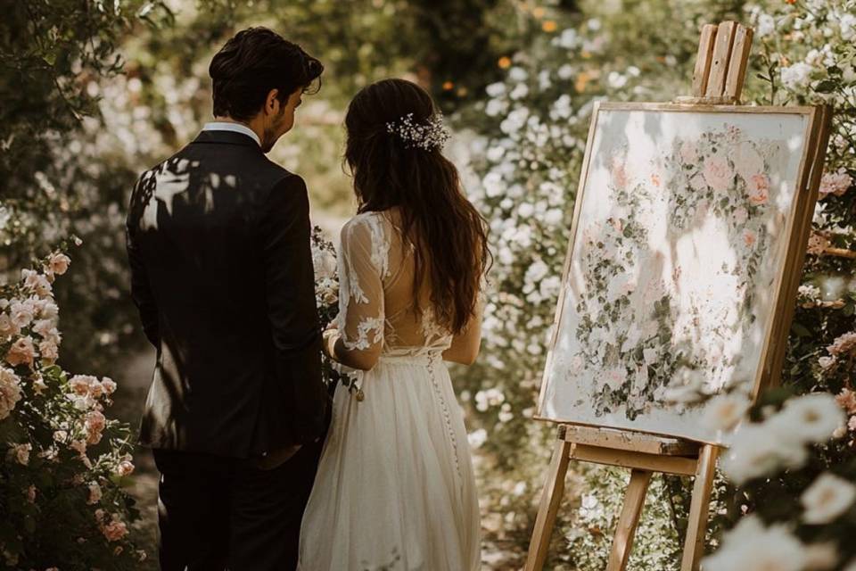 Mariage tableau souvenir