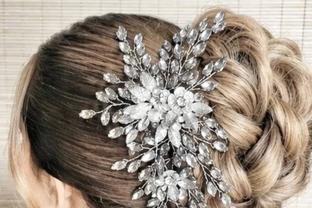 Chignon mariée glamour