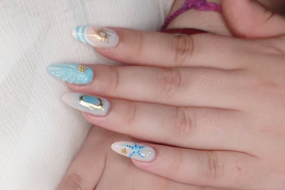 Ongle mer été