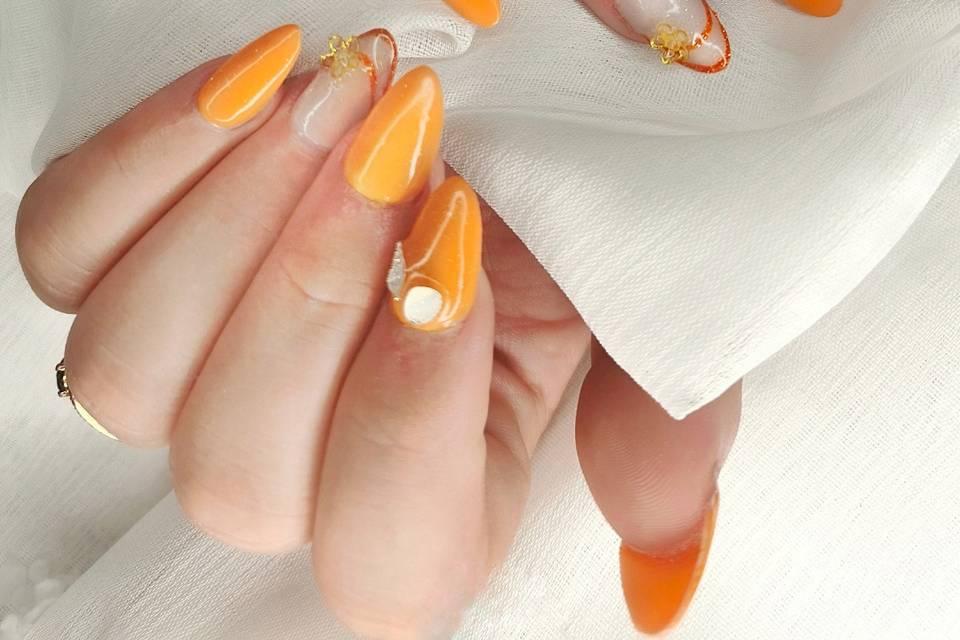 Ongle french colorée