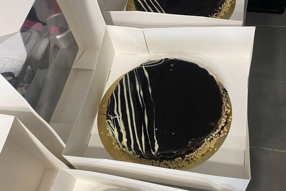 Entremet poire chocolat