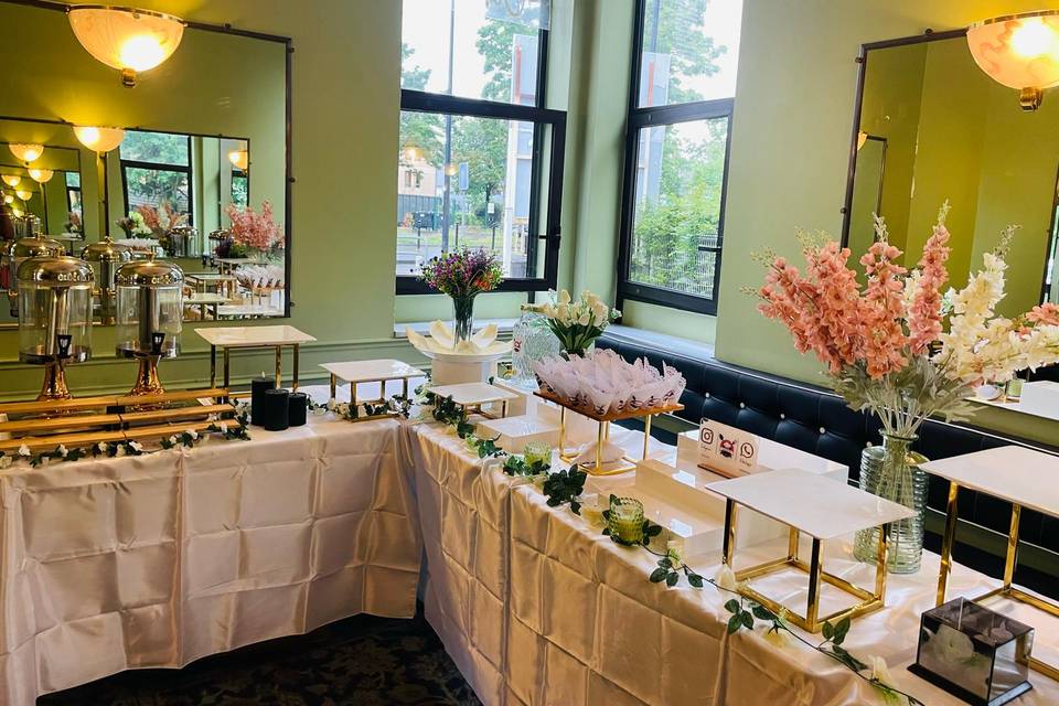 Décoration de buffet