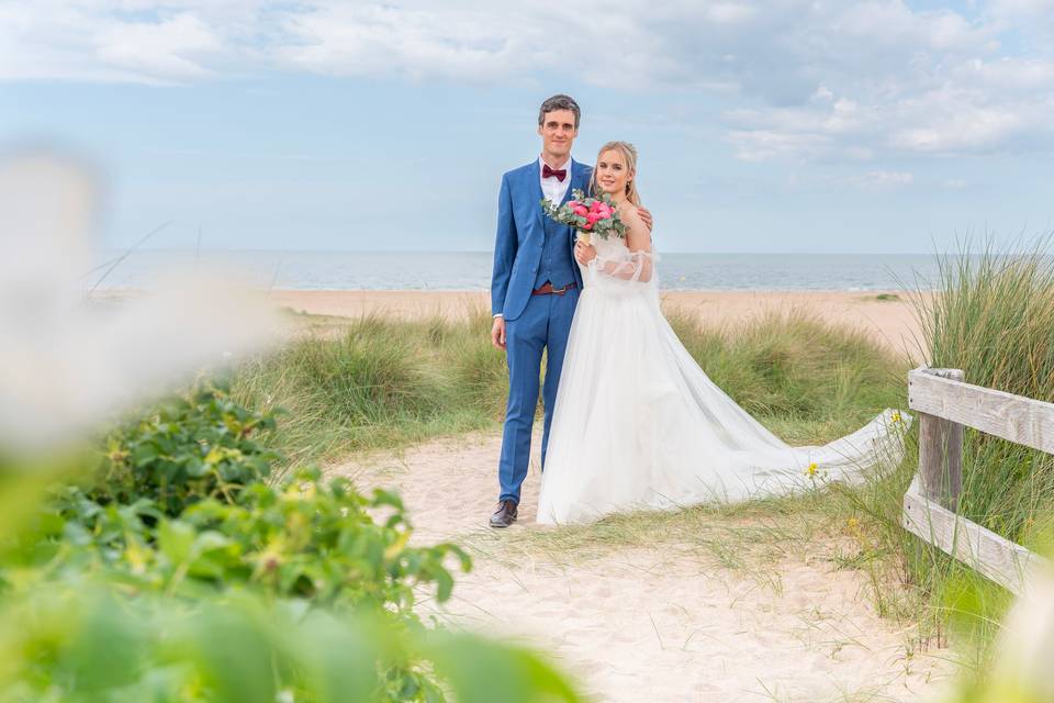 Séance couple à la plage