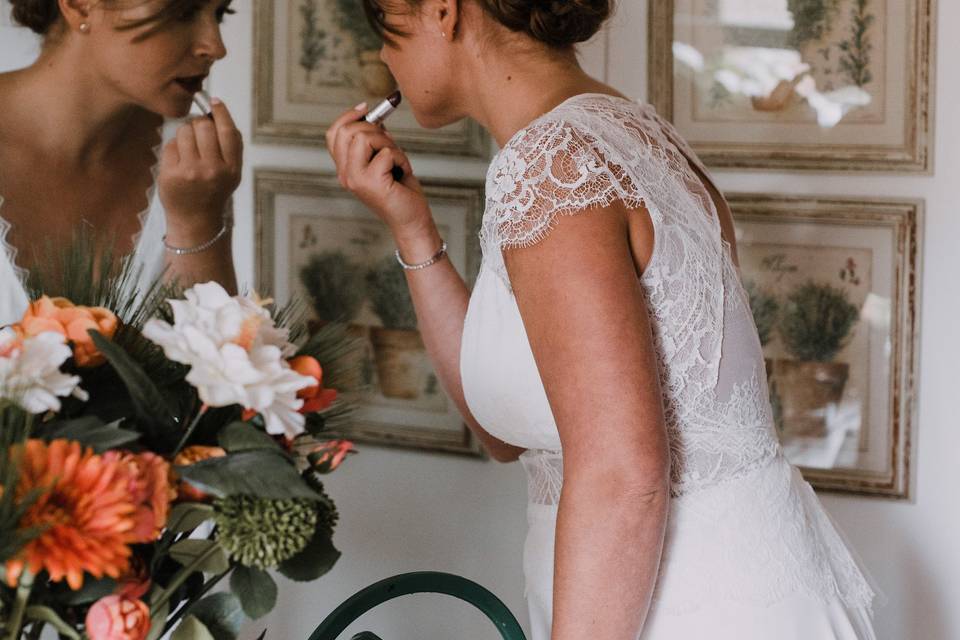 Maquillage et coiffure mariée