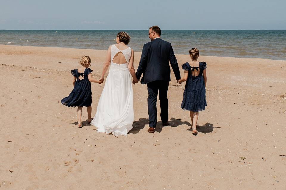 Séance couple sur la plage