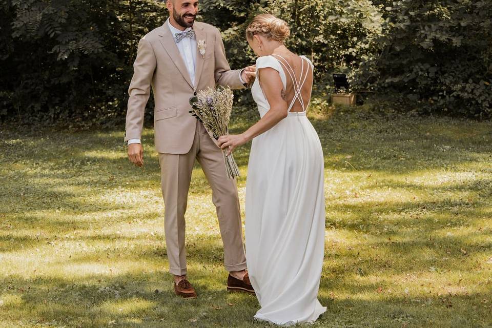 First look avec les mariés