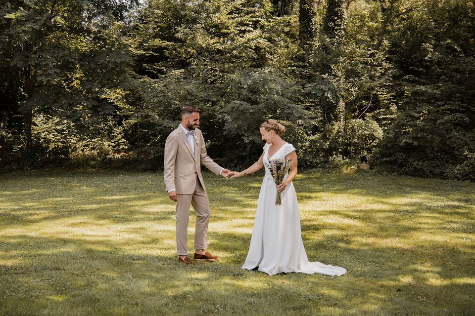 First look avec les mariés