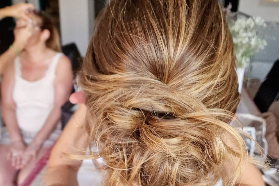 Chignon décoiffé