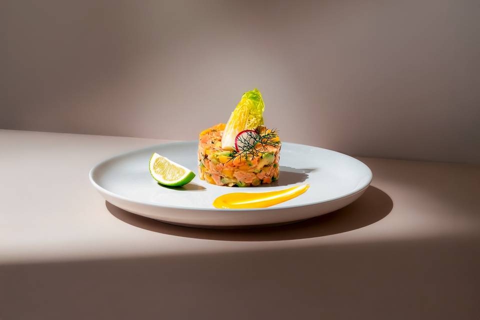 Tartare de mangue saumon avoca