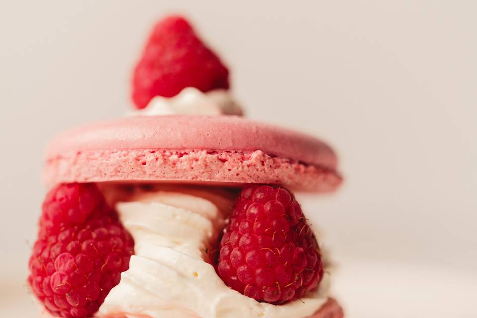 Macaron framboise litchi