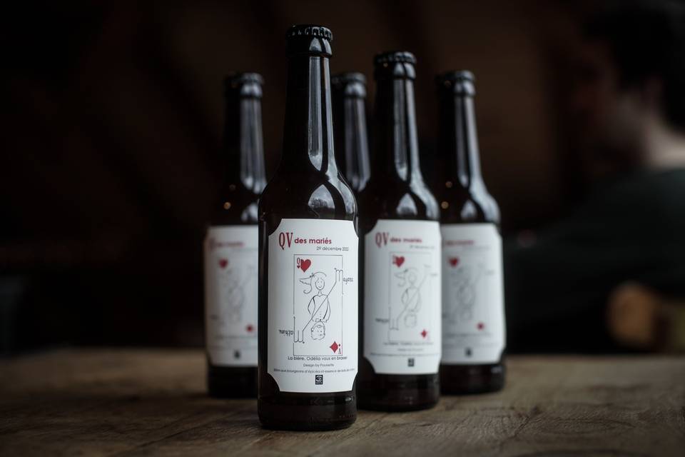 Bière personnalisé mariage