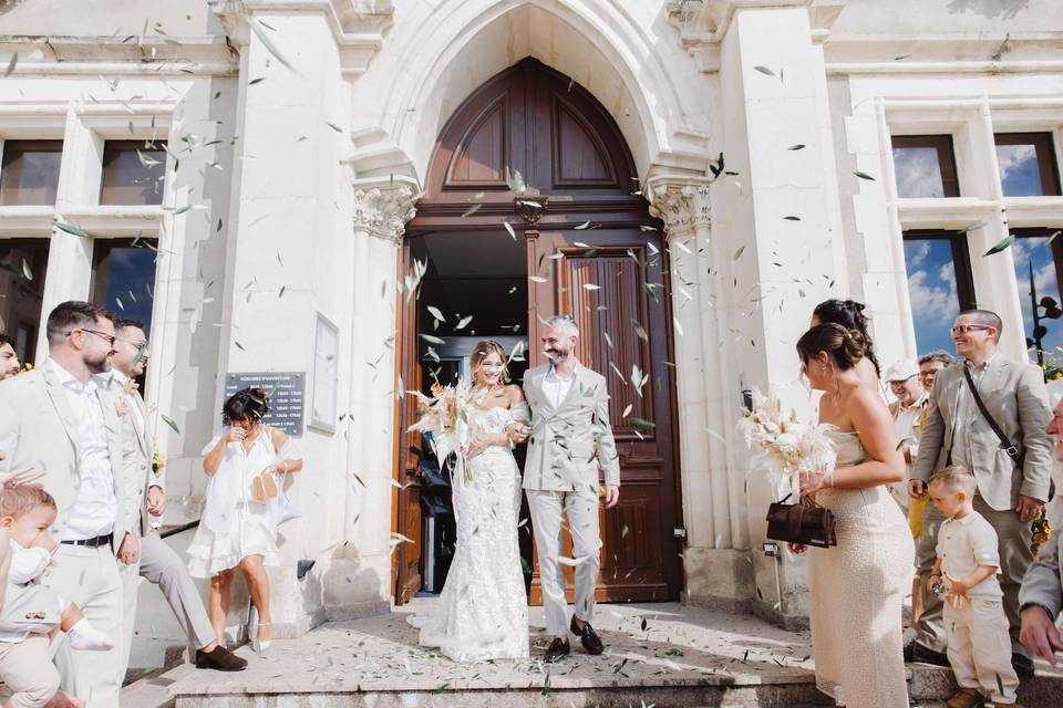 Mariage ferme du rocher