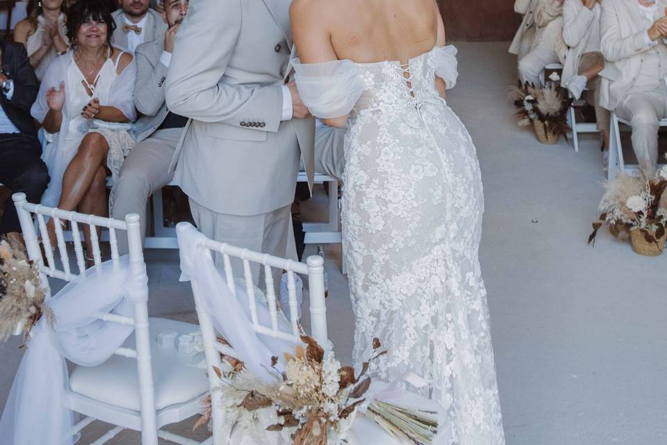 Mariage ferme du rocher