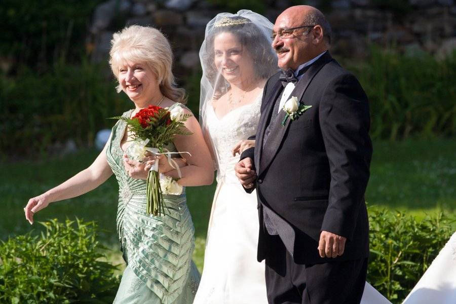 La mariée et ses parents