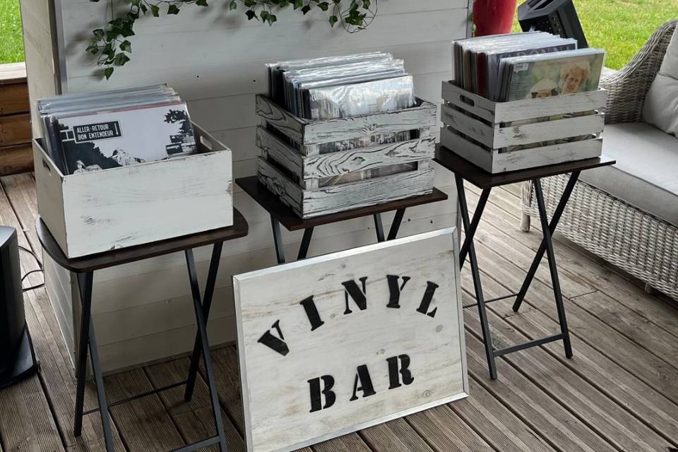 Bar à vinyles