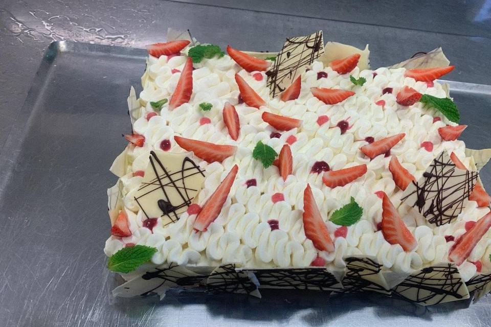 Gâteau fruits personnalisés