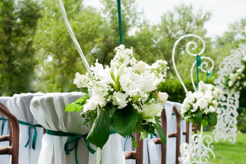 Jardin vert & ivoire