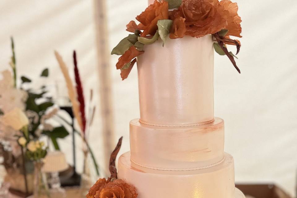 Fleurs gâteau