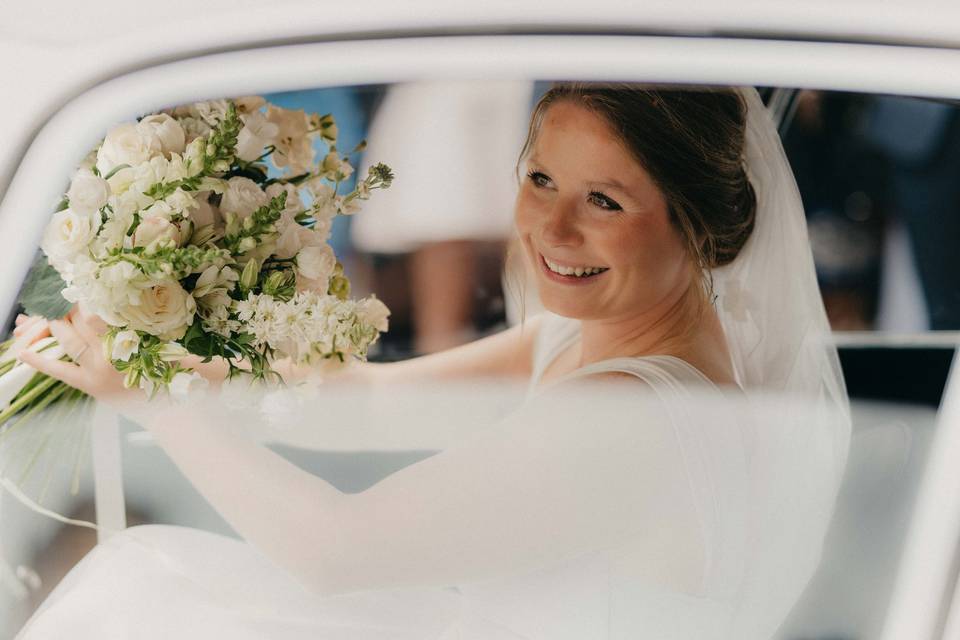 La mariée sur le départ