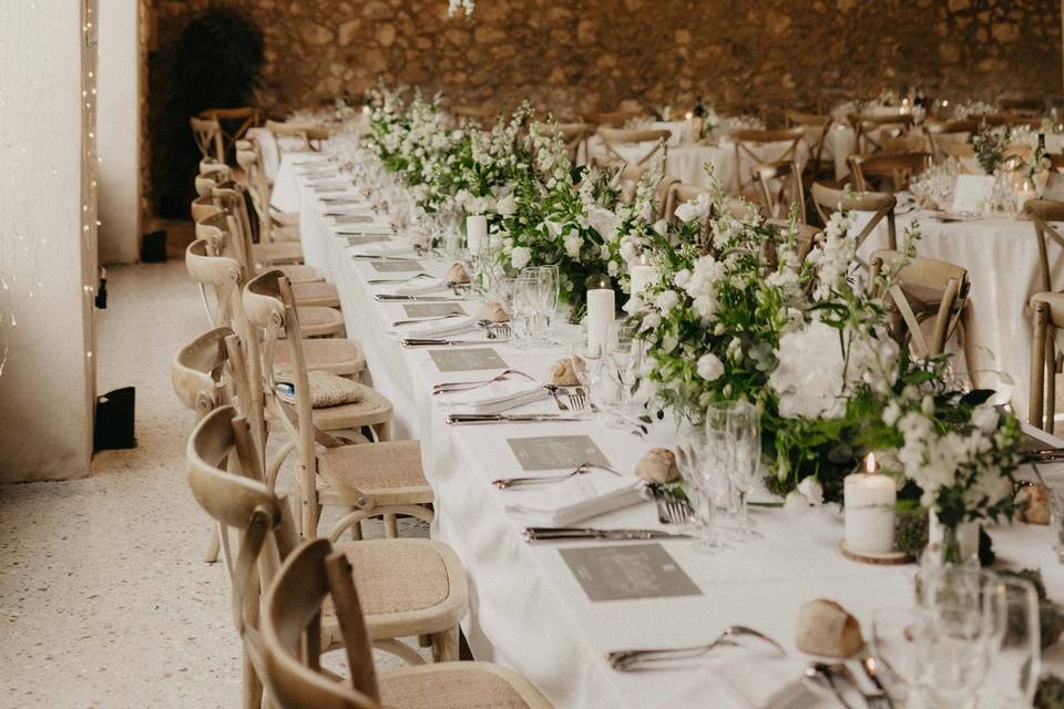 Table des mariés