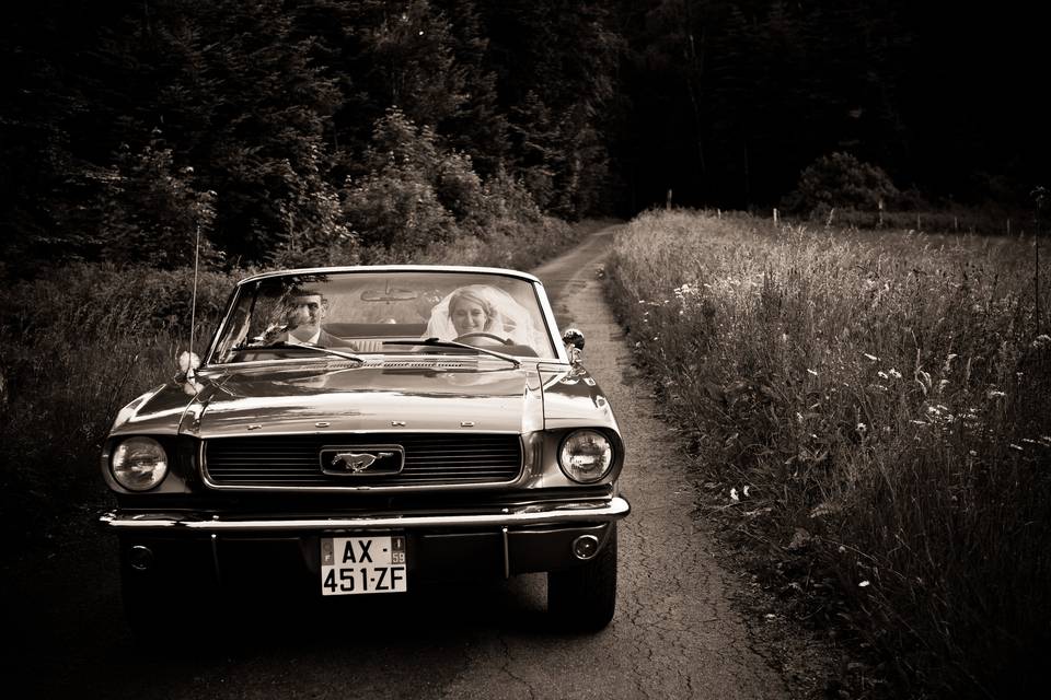 En Ford Mustang ...