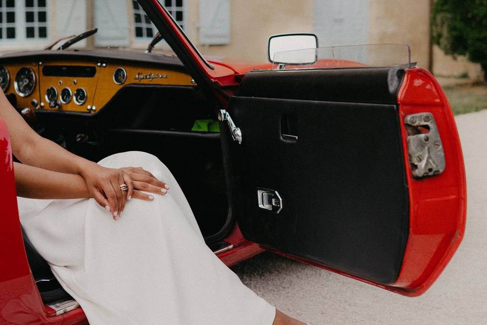 Gambettes dans la voiture