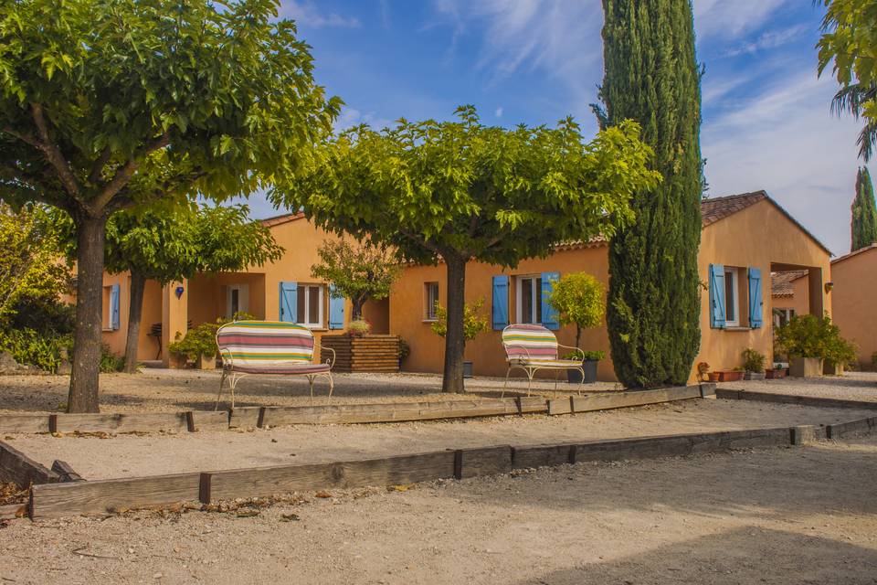 Terrains de pétanque, Jardin