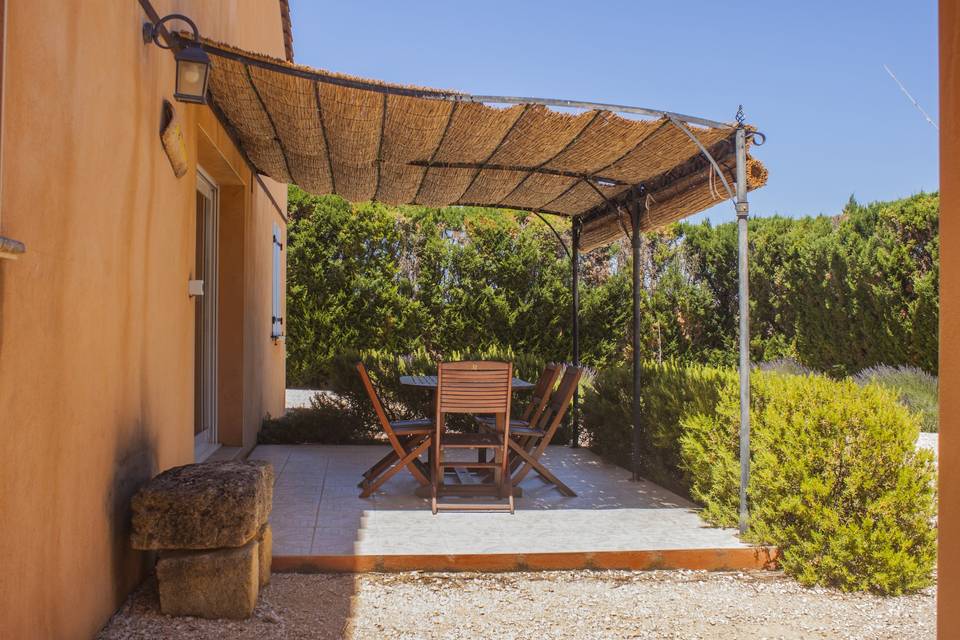 Terrasse gite Luberon