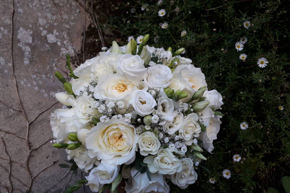 Bouquet de Mariée blanc/crème